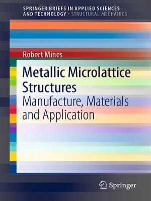cover image of Metallic Microlattice Structures